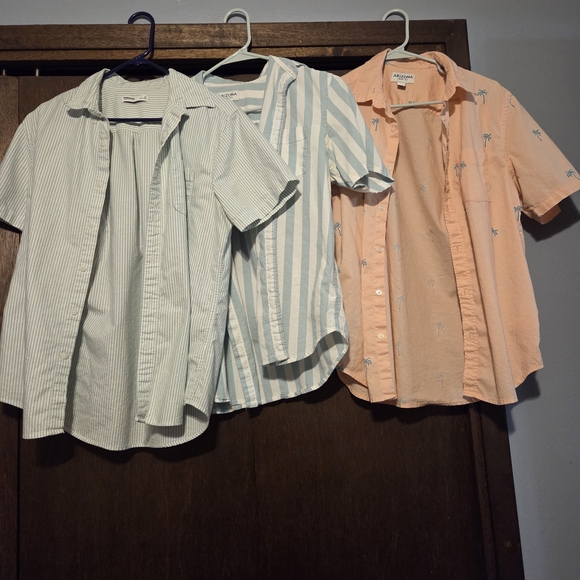 Sonoma Other - Sonoma Mens Button-Down Shirt Trio in Light Blue and Peach